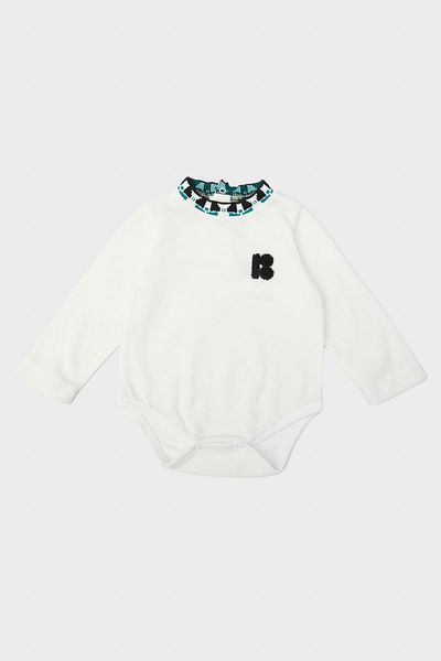 GB Baby Baby Boy White Bodysuit 23FW0BG1528