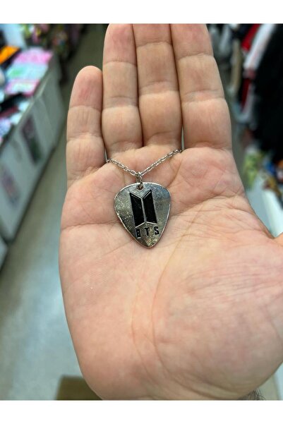 Kuzgunshop Bts Çift Taraflı Pena Unisex Kolye