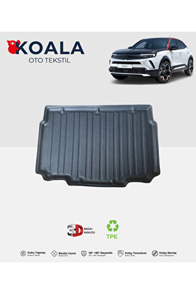 KoalaOtoTekstil Opel Mokka (Alt Bagaj) (2021 ve Sonrası) 3d Bagaj Havuzu