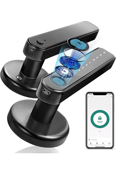 Elemake Parmak izi kapı kilidi, otomatik kilitleme, uygulama kontrolü, dokunm...