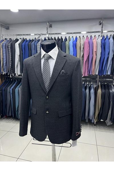 ENRICO MASAROTTI WINTER WOOL FLANEL SINGLE JACKET CLASSIC CUT