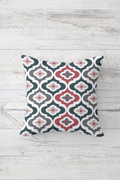 on the clouds Love Written Colorful Pentagons Pattern Hidden Zippered Throw Pillow Cover Seat Pillow Cover Set(4PCS)