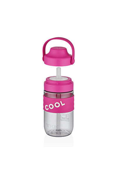 Vagonlife زجاجة مياه للأطفال من السيليكون بسعة 550 مل من TKK مع قش ناعم