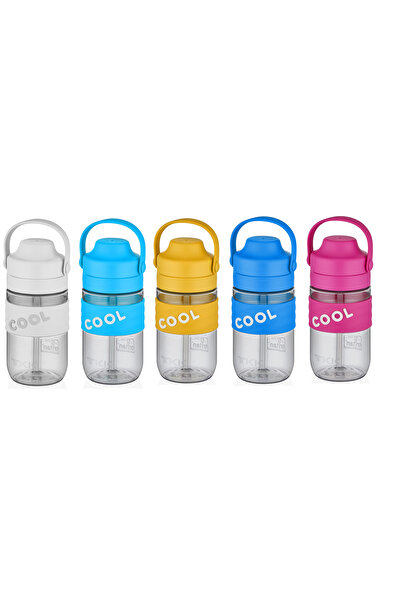 Vagonlife TKK 550ml Cool Silicone Body Children's Water Bottle with Soft Straw