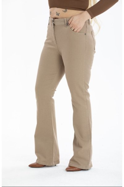 HaiModa Kadın İspanyol Paça Pantolon Büyük Beden