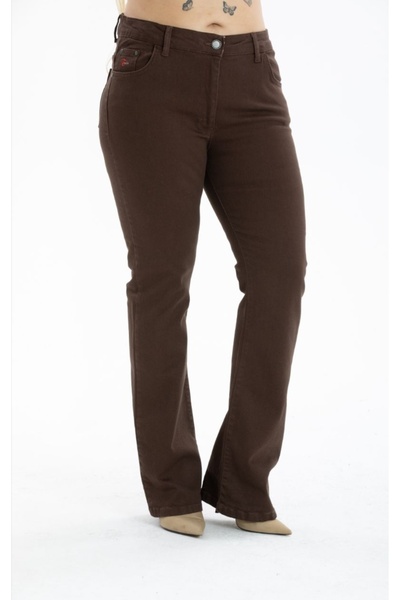 HaiModa Kadın İspanyol Paça Pantolon Büyük Beden
