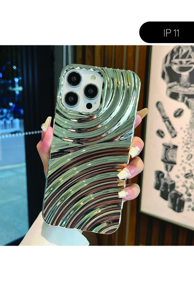 Miscase Shiny Look Phone Case with 3D Ripple Effect Compatible with iPhone 11