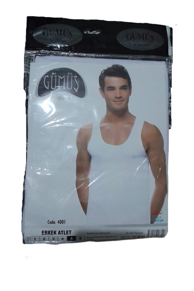 GÜMÜŞ Atlet pentru bărbați, produs la reducere,