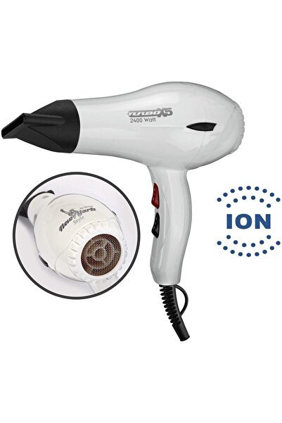Hector Newyork Turbox5 Beyaz Profesyonel 2400 Watt Saç Kurtma Makinesi