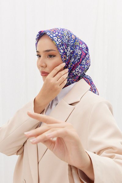 Silk Home Μαλακό βαμβακερό κασκόλ με σχέδιο Petunia