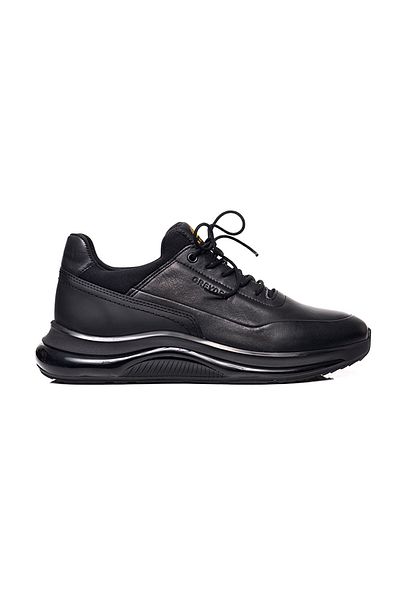 Greyder Pantofi casual negri din piele naturală pentru bărbați 3K1SA16492 Talpă cu memorie Design elegant și confortabil