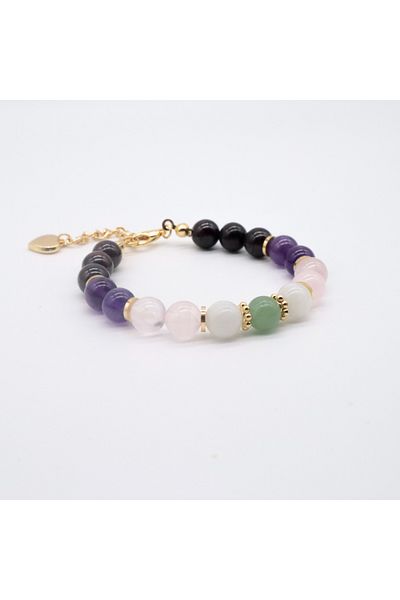 Artaril Natural Stone Women's Love Magnet Bracelet with Chain