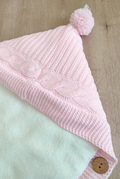 Sitilin Baby Girl Buttoned Pink Baby Carrier Swaddle STL6382