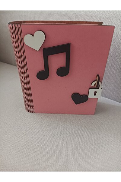 Şirin Lazer Kitap şeklinde kumbara müzik notası hediyelik