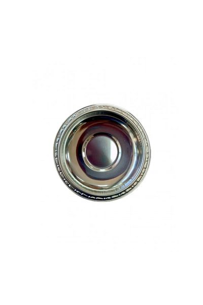 KT HOME Tea Plate 12 Pieces Stainless Steel Metal Shiny Tea Plate Damla Lokanta Cafe Restaraunt 430 0,40MM