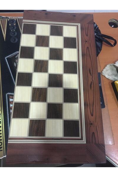 Bi Nargile Backgammon Platin Kaplama Tavla Takımı