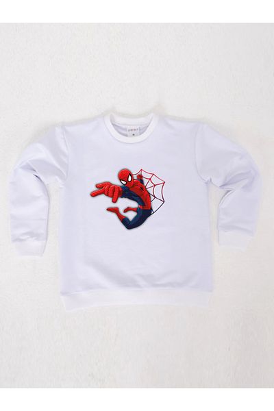SPIDERMAN printed spiderman cotton fabric children's sweatshirt