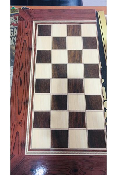 Bi Nargile Backgammon Platin Kaplama Tavla Takımı