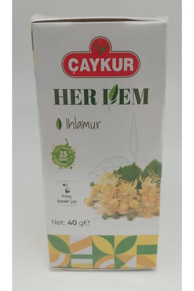 Çaykur HERDEM YEŞİL IHLAMUR ÇAYI 40 GR (Bardak Poşet Çay)