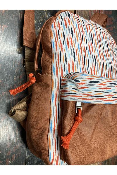 Street Bag Likya Ethnic Αυθεντικό σακίδιο πλάτης με μποέμ με μοτίβο καθημερινής χρήσης Τσάντα ταξιδιού