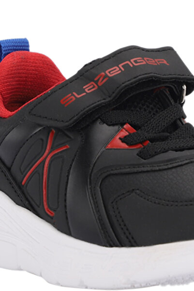 Slazenger Vacation I Children's Velcro Black / Red Casual Sports Shoes