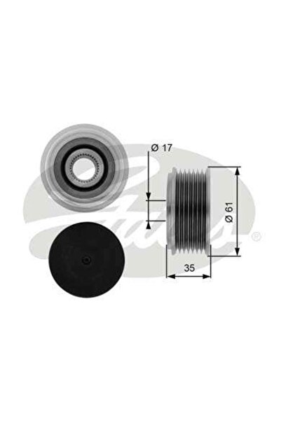 Genel Markalar ALTERNATOR KASNAGI RULMANLI TRANSIT 2.4 TDCI 00 06/ALTERNATOR OEM NO ICIN 2C1T10300BA-GATES OAP7070