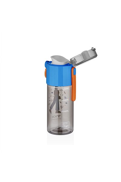 Vagonlife TKK 500ml Comfortable Drinking Tritan Flask with Locking Lid and Strawless Strainer