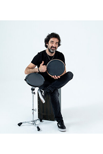okecajon Volkan Öktem Signature 25 Cm, (10 Inç) Tek Taraflı Trampet Pad, Davul Çalışma Pedi, Bateri, Pad