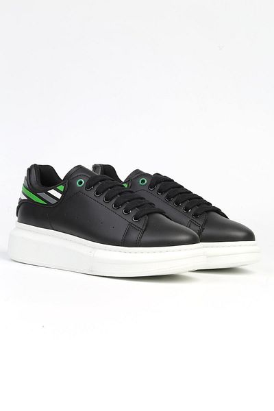 Benetton ®| BN-30135 - 3488 Black White - Women's Sports Shoes