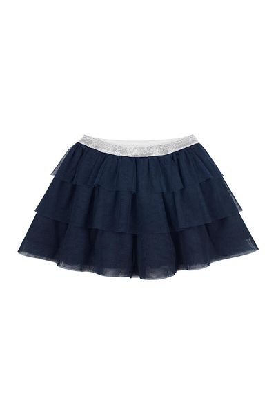 Antebies Navy Blue Tulle Skirt Shoes