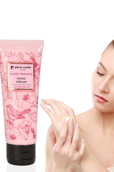 Pierre Cardin Secret Paradise Moisturizing Hand Cream with Baobab Oil and Vitamin E - 75 ml