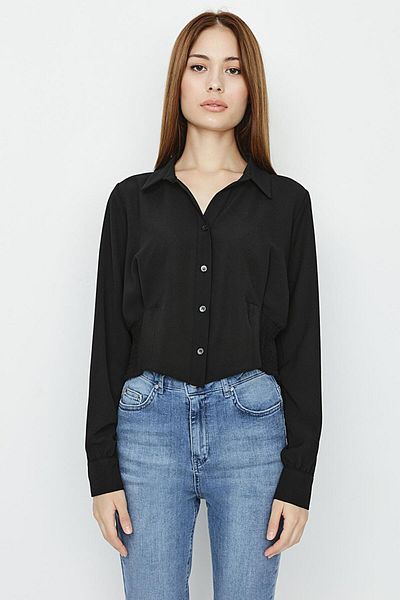 Select Moda Cămașă Crop detaliată Gipe de damă