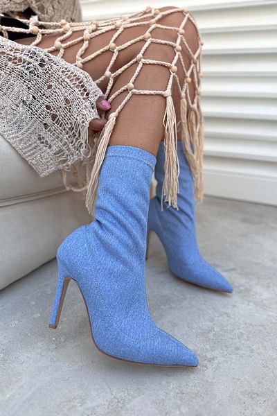 Shoebutik Cizme Kaitlyn Denim Stretch