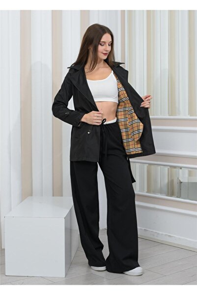 Nuseel Жіночий короткий тренч нового сезону, синій