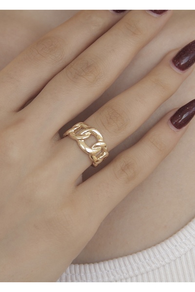 takıtarzım синджир златен регулируем дамски пръстен