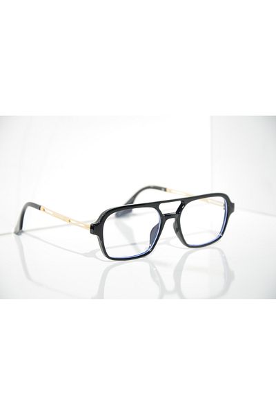 Angel Eyes Black Frame Blue Light Protection Rectangular Women's Glasses