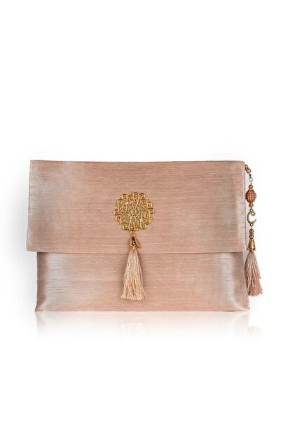 ikrahac Büyük Şantuk Çanta Full Set ( Pamuk Seccade+Yasin+Tespih)-GOLD