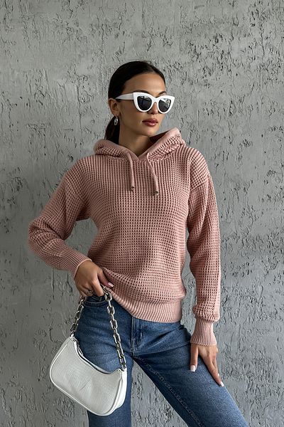 Nosia Hooded Long Sleeve Knitwear Sweater