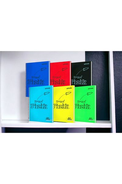 SEYFİKİRTASİYE 1 PIECE MYNOTE WIRE 100 LEAVES CHECKED PHYSIQUE NOTEBOOK PLASTIC COVER MIXED COLOR WILL WAY