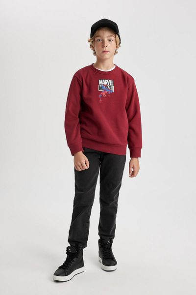 DeFacto Boy's Marvel Spiderman Crew Neck Thick Sweatshirt B2708A823Wn