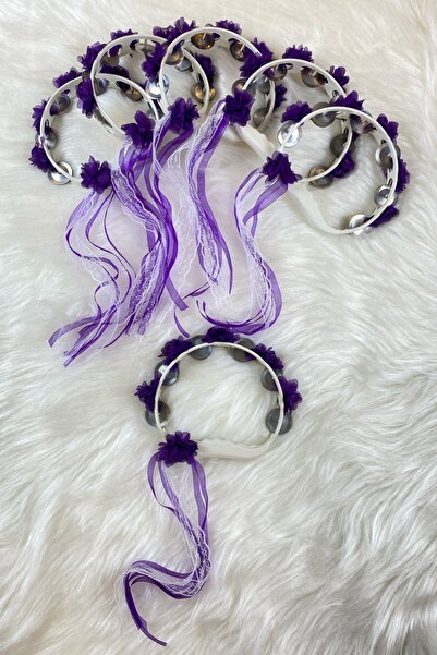 ZEYMERADE الدف الليلي لوصيفة العروس بالحناء الأرجواني، زهرة ليزر ثلاثية الأبع...