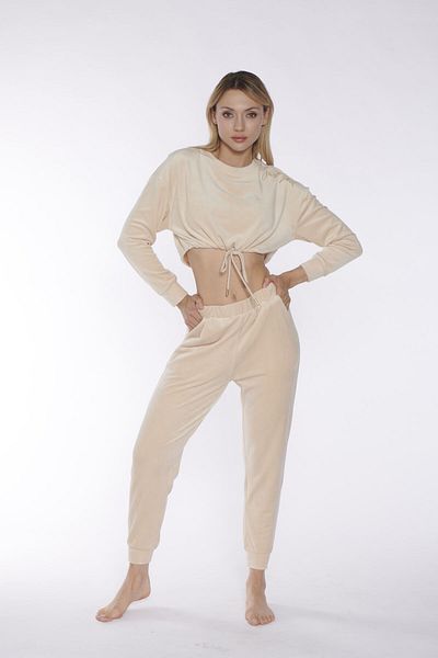 Rubina Secret Σετ Πιτζάμες Velvet Crop