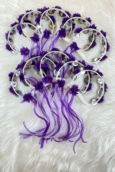 ZEYMERADE الدف الليلي لوصيفة العروس بالحناء الأرجواني، زهرة ليزر ثلاثية الأبع...