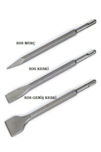 CMC Tools Sds Plus Sivri+yassı+enli Keski Murç 250 mm