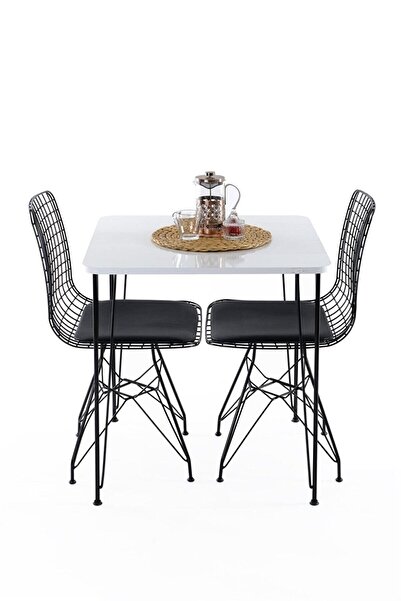 Cosargroup Metal Ayaklı 60x70cm (tek Masa) Mutfak Masası Balkon Masası Çalışma Masası