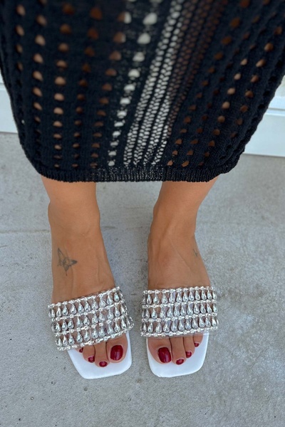 Shoebutik White Slippers