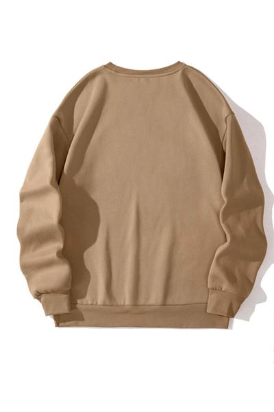 Revasser Unisex Γυναικείες/Ανδρικές Newyork NYC Πολύχρωμο βαμβακερό φούτερ με λαιμόκοψη
