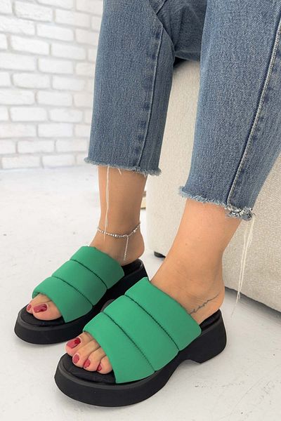 Shoebutik Παντόφλες από ύφασμα Felicity Green Parachute