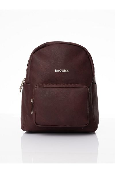 Bagwise Women's Backpack, Tablet Compartment, Medium Size Classic, 9009 Claret Red