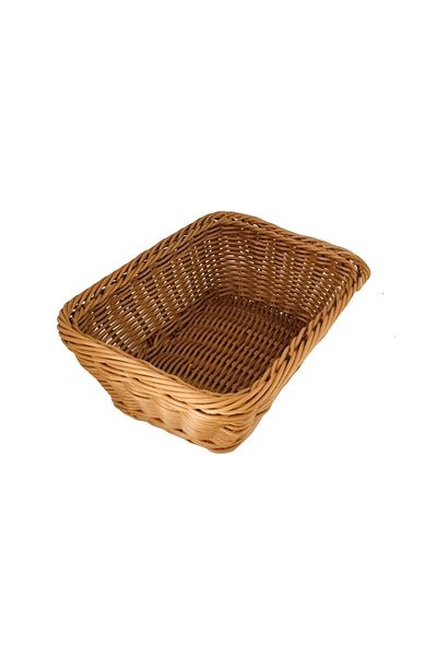 Ün-Ev 1 PCS RECTANGULAR BREAD BASKET BRIDED PLASTIC 22X16X9 CM